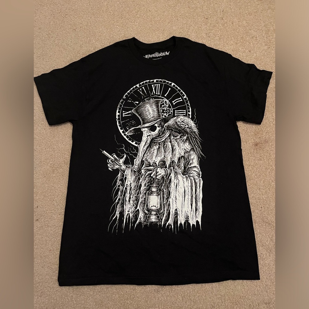 Plague doctor mask graphic tee
